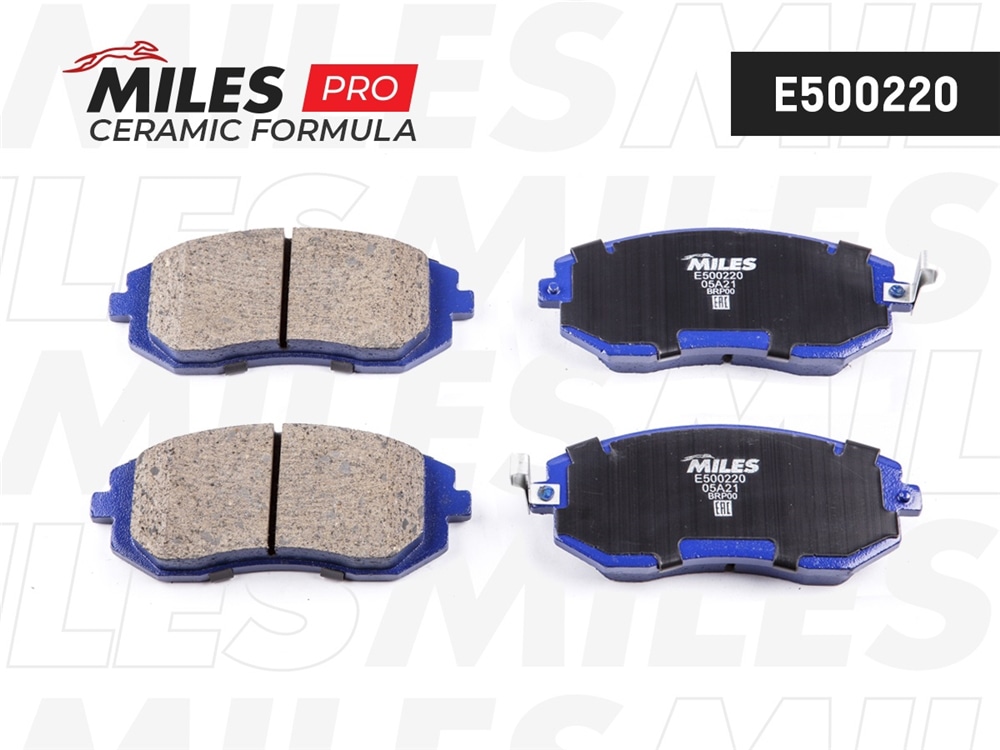 MILES E500220 Колодки тормозные SUBARU FORESTER 01-/IMPREZA 01-/LEGACY 98- пер. Ceramic PRO