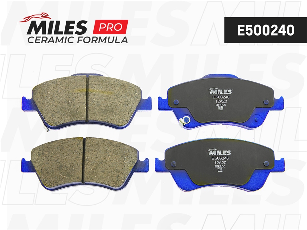 MILES E500240 Колодки тормозные TOYOTA AURIS 1.33-2.2 07- (Великобритания) пер. Ceramic PRO