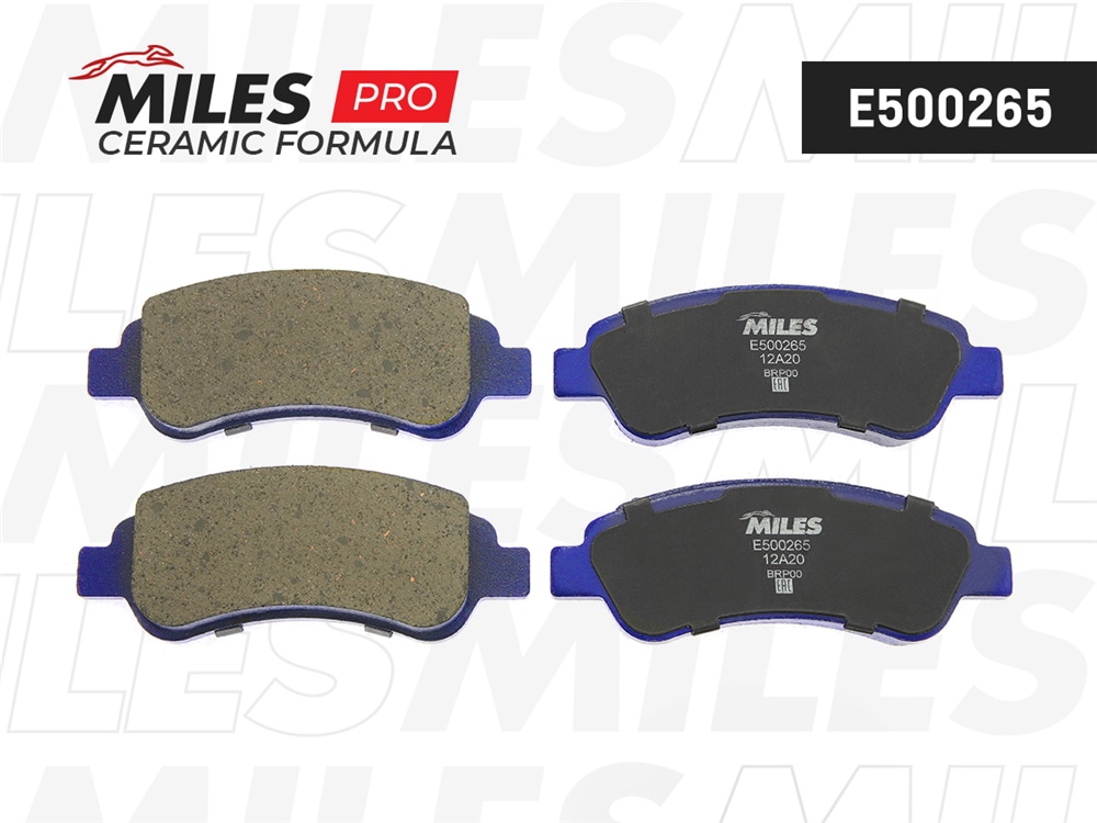 MILES E500265 Колодки тормозные CITROEN BERLINGO/C4/XSARA/PEUGEOT PARTNER пер. Ceramic PRO
