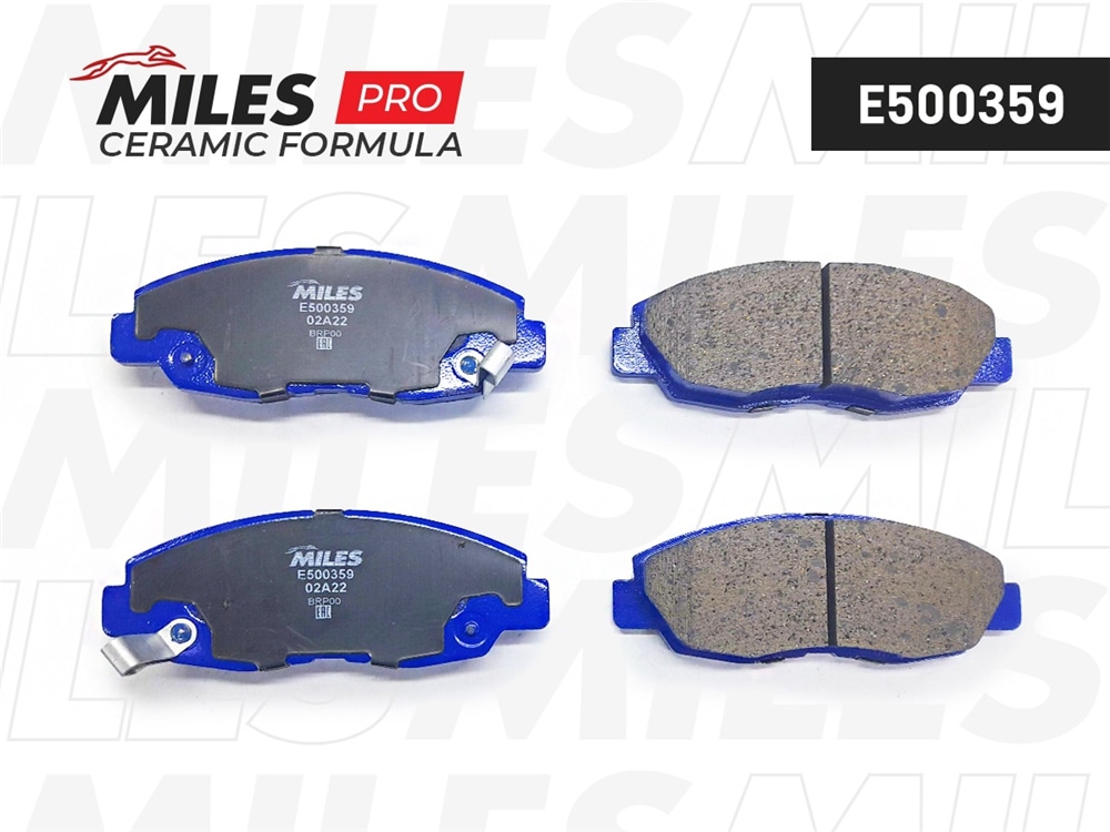 MILES E500359 Колодки тормозные HONDA ACCORD 2.0-2.2 90-93 пер. Ceramic PRO