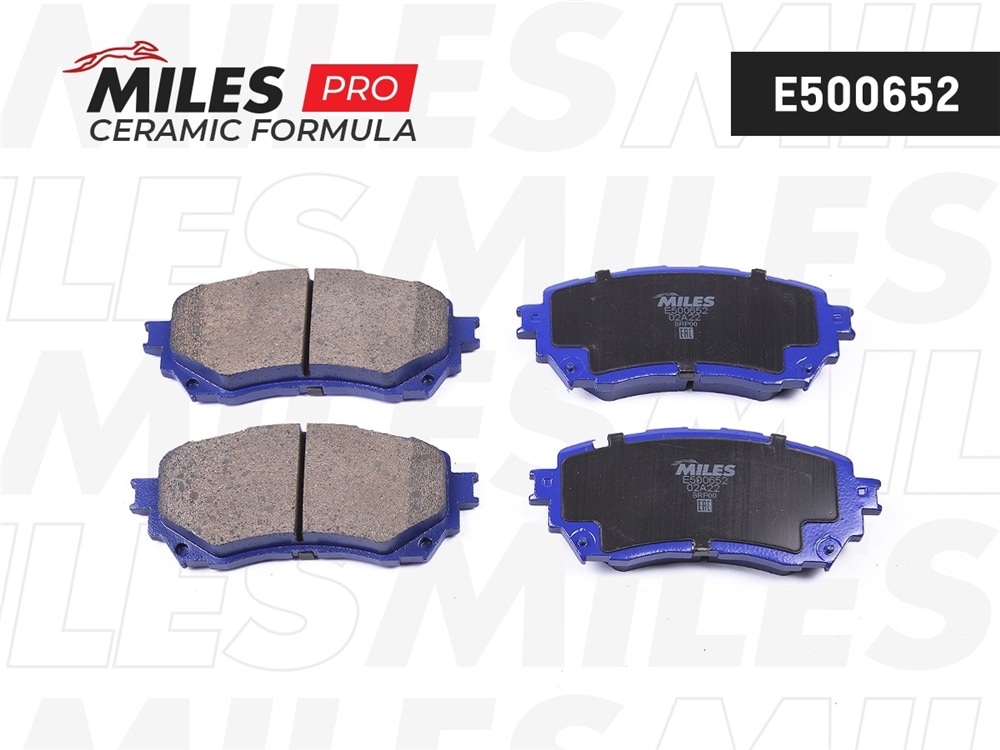 MILES E500652 Колодки тормозные передние (Смесь CERAMIC серия PRO) MAZDA 6 12- (TRW GDB3580) E500652
