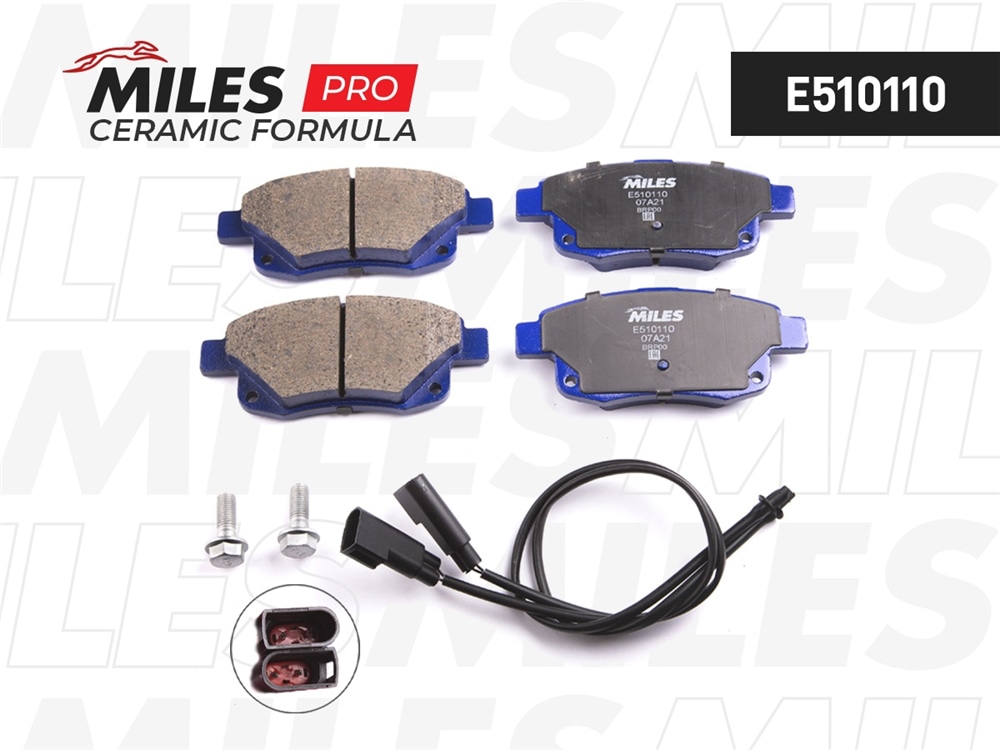 MILES E510110 Колодки тормозные FORD TRANSIT 06- зад. с датч. Ceramic PRO