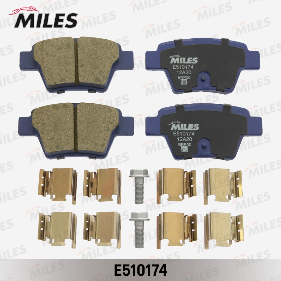MILES E510174 Колодки тормозные CITROEN C4 04-/PEUGEOT 207 06-/307 00- зад. (для тормозной системы BOSCH) Ceramic