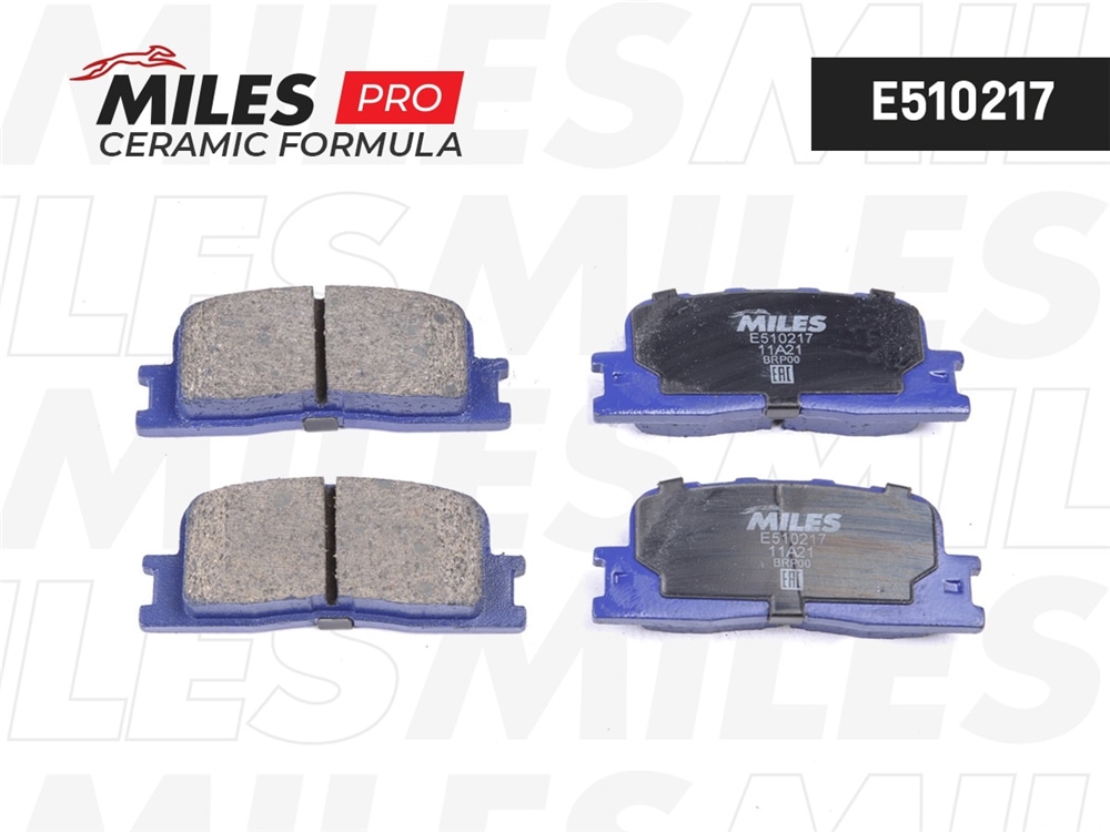 MILES E510217 Колодки тормозные задние (Смесь CERAMIC серия PRO) TOYOTA CAMRY ( V30 ) 2.4/3.0 0104/HIGHLANDER 0007 (TRW GDB3374) E510217