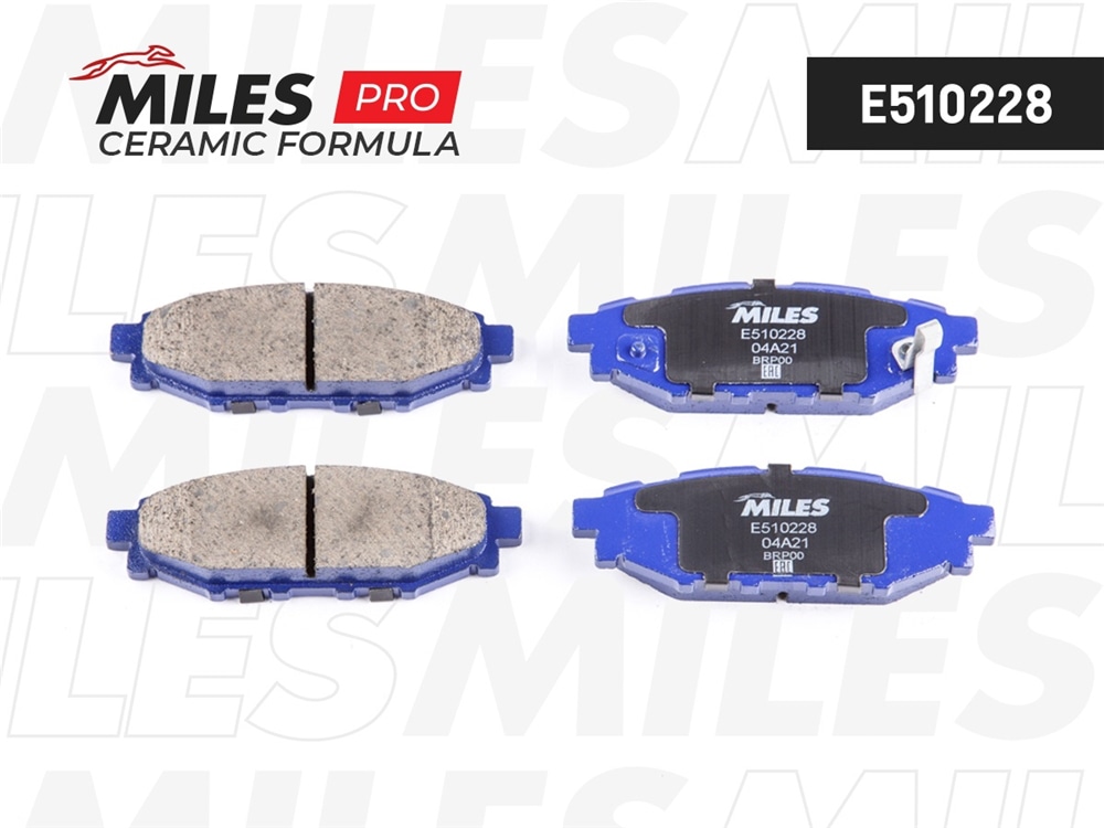 MILES E510228 Колодки тормозные SUBARU LEGACY 03-/OUTBACK 03- 2.0/2.5 зад. Ceramic PRO