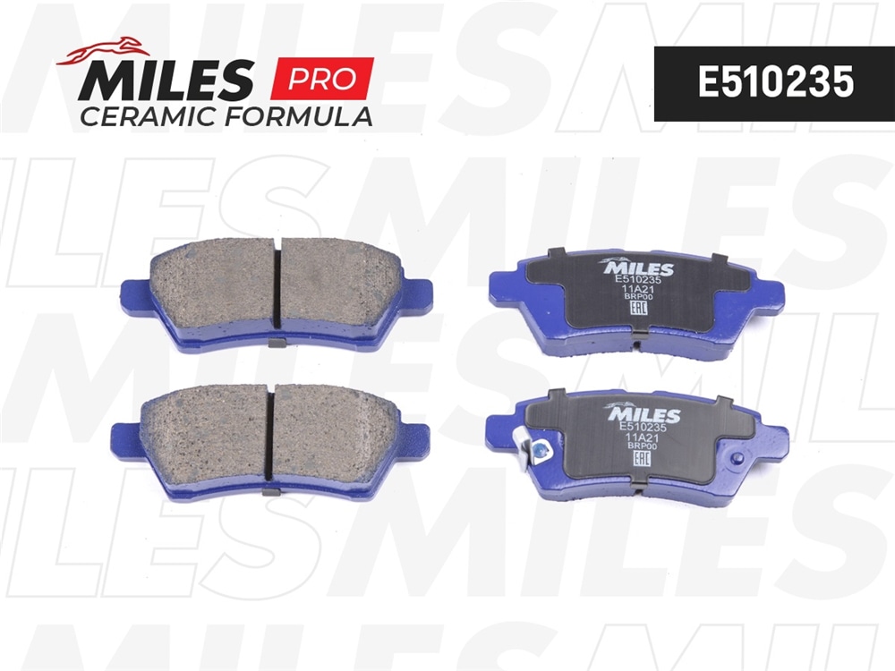MILES E510235 Колодки тормозные задние (Смесь CERAMIC серия PRO) NISSAN PATHFINDER 05-/NAVARA 05- (TRW GDB3405) E510235