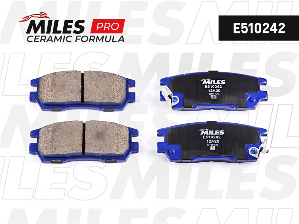 MILES E510242 Колодки тормозные MITSUBISHI PAJERO I/PAJERO II/L400 94-03 зад. Ceramic PRO