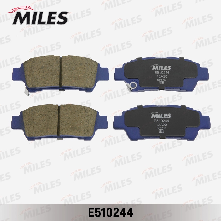 MILES E510244 Колодки тормозные задние (Смесь CERAMIC серия PRO) TOYOTA AVENSIS VERSO 2.0 01-/PREVIA 2.0-2.4 00- (TRW GDB3249) E510244
