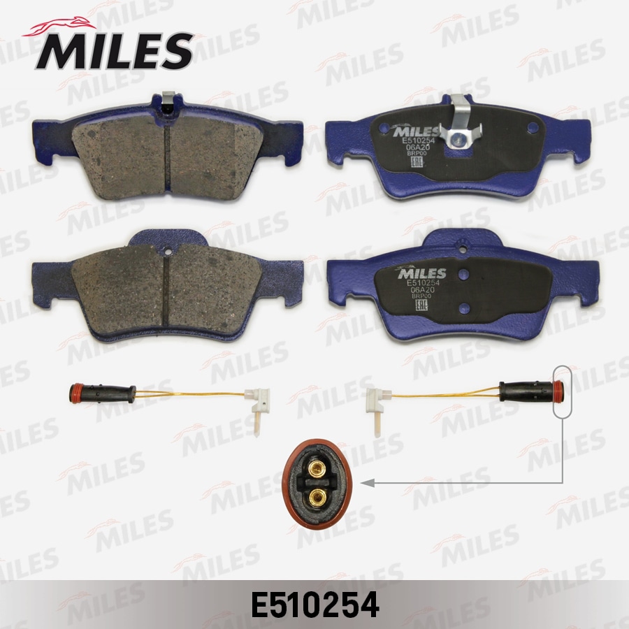 MILES E510254 Колодки тормозные MB W211/W212/W220/W221/R230 зад. Ceramic