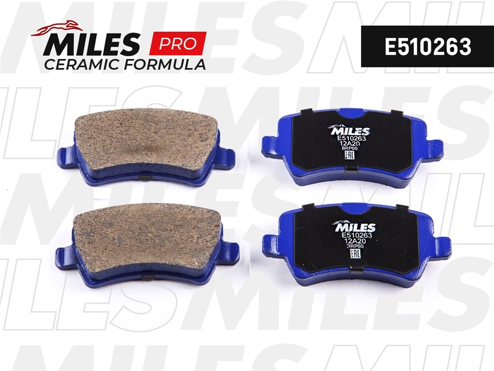 MILES E510263 Колодки тормозные задние (Смесь CERAMIC серия PRO) FORD GALAXY/S-MAX/VOLVO S80/V70/XC60/XC70 07- (TRW GDB1685) E510263