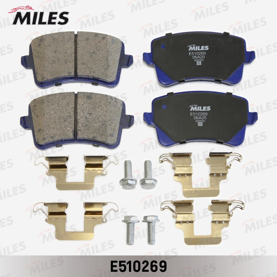 MILES E510269 Колодки тормозные задние (Смесь CERAMIC серия PRO) AUDI A4/A5/Q5 1.8-3.2 07- (TRW GDB1765) E510269
