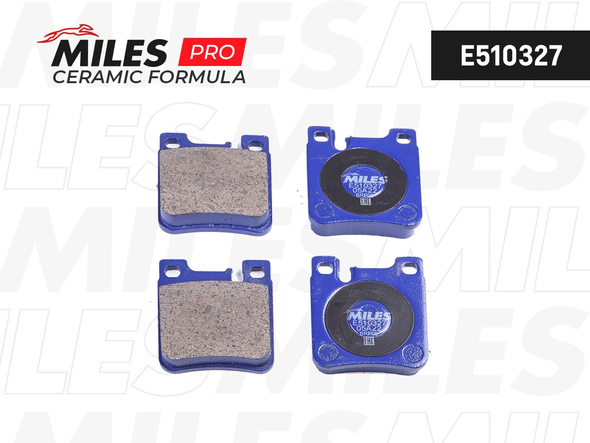 MILES E510327 Колодки тормозные задние (Смесь CERAMIC серия PRO) MERCEDES W202/203 AMG/210/140 (TRW GDB1123) E510327
