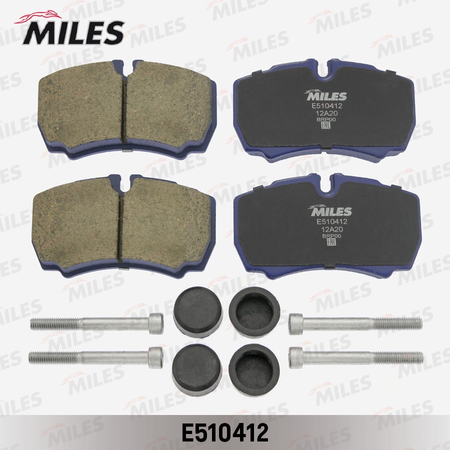 MILES E510412 Колодки тормозные задние (Смесь CERAMIC серия PRO) FORD TRANSIT 06-/IVECO DAILY 01- (TRW GDB1901) E510412