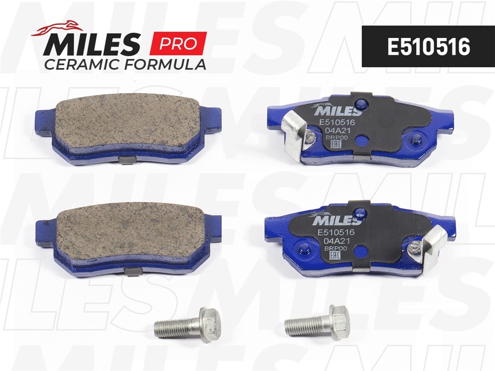 MILES E510516 Колодки тормозные HONDA ACCORD 85-89/CIVIC 87-01 зад. Ceramic PRO