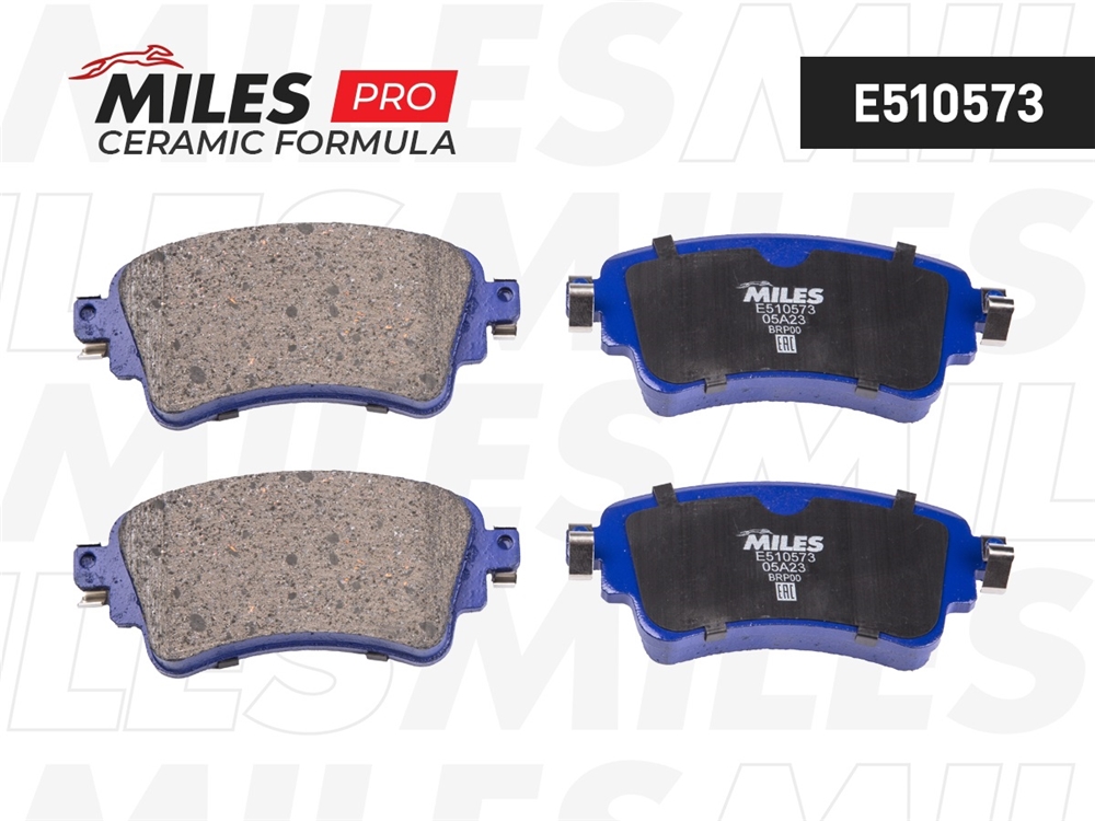 MILES E510573 Колодки тормозные задние (Смесь CERAMIC серия PRO) AUDI A4/Q7 15- Ceramic E510573