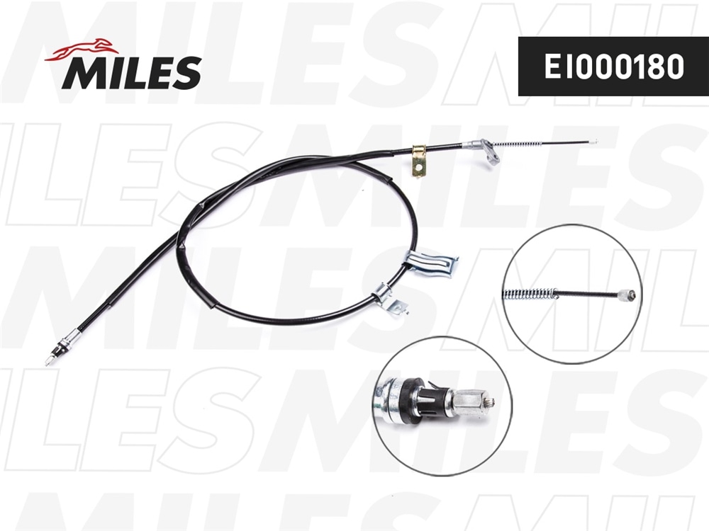 MILES EI000180 Трос стояночного тормоза левый NISSAN QASHQAI 07-13 (7мест) EI000180
