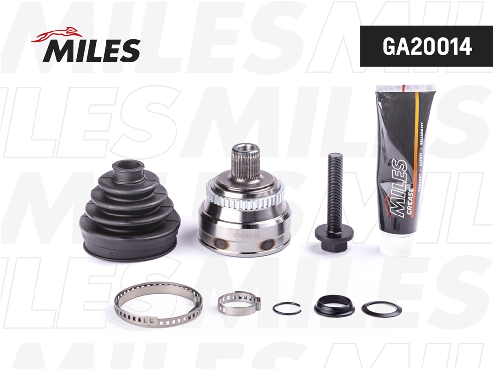 MILES GA20014 ШРУС наружный AUDI 80/90/COUPE 1.6-2.0 86-96 (GKN 301950) GA20014