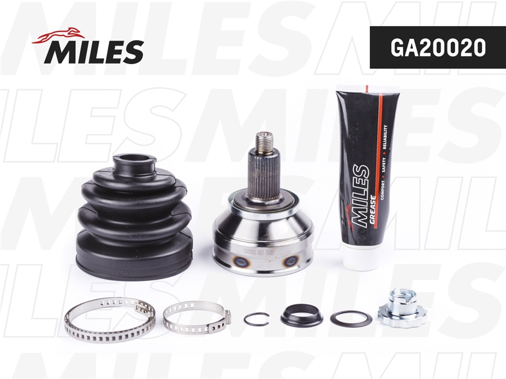 MILES GA20020 ШРУС наружный VW POLO седан RUS 11-/SKODA RAPID/FABIA/ROOMSTER 1.2-2.0 00- (GKN 306216) GA20020