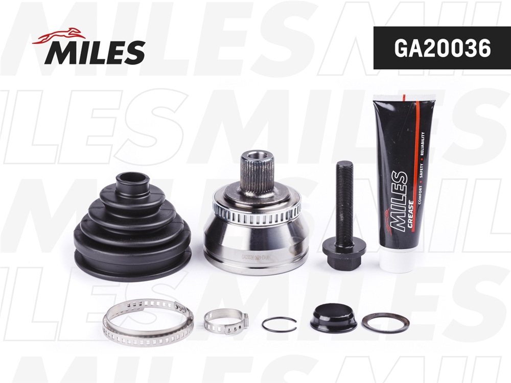 MILES GA20036 ШРУС AUDI A4 I-II/A6 II/A8 I/VW PASSAT V 1.9TDI-2.8 94-05 нар. +ABS