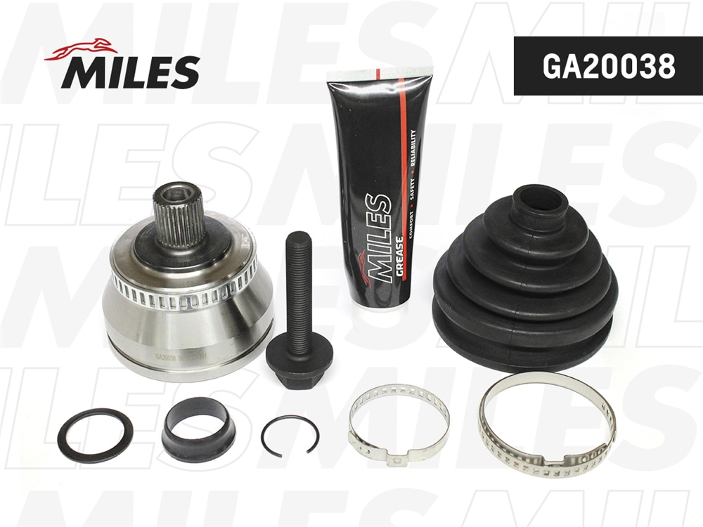 MILES GA20038 ШРУС AUDI A4/A6/VW PASSAT/SKODA SUPERB 1.9D 98- нар.(ABS)