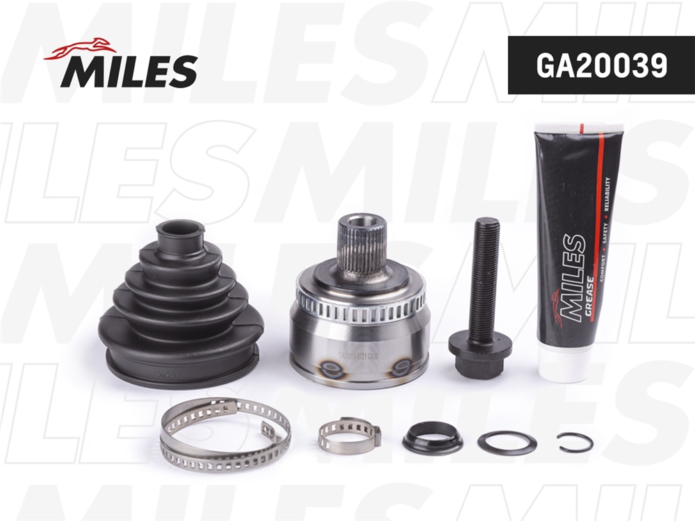 MILES GA20039 ШРУС AUDI A4/A6/VW PASSAT V 1.8T-2.8 нар. +ABS