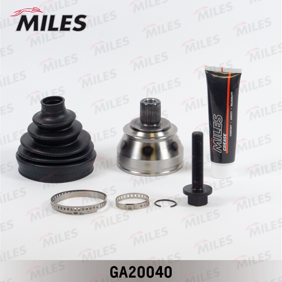 MILES GA20040 ШРУС наружный AUDI A6/A8 2.0TD-3.2 04- (с ABS) (GKN 304952) GA20040