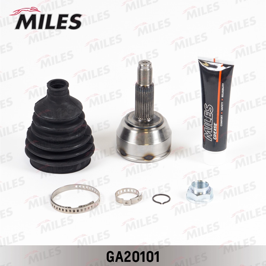 MILES GA20101 СНЯТ С ПР-ВА ШРУС наружный FORD ESCORT/FIESTA/ORION 1.4-1.8 90-99 (GKN 302871) GA20101