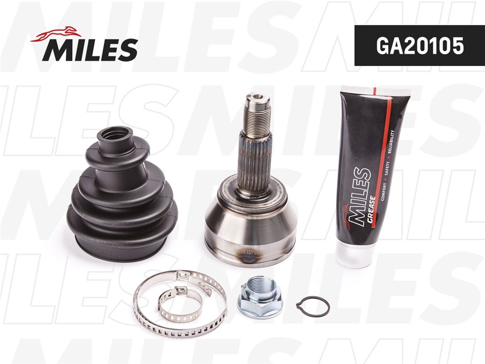 MILES GA20105 ШРУС наружный FORD FIESTA/MAZDA 121 1.25-1.8D 95-02 (GKN 300872) GA20105