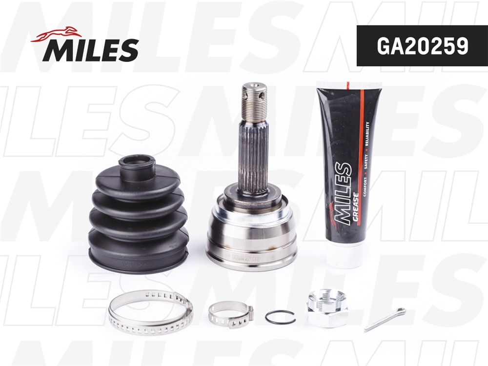 MILES GA20259 ШРУС наружный MITSUBISHI COLT/LANCER 1.2-1.8 80-92 (GKN 302073) GA20259
