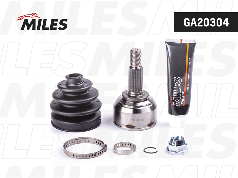 MILES GA20304 ШРУС наружный NISSAN MICRA 1.0/1.2/1.4 03- (GKN 304729) GA20304