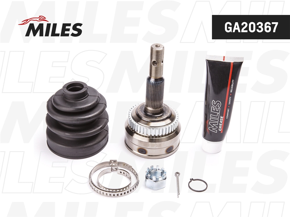 MILES GA20367 ШРУС наружный OPEL VECTRA/CALIBRA 1.6-2.0 87-98 (с ABS) (SKF VKJA3107) GA20367