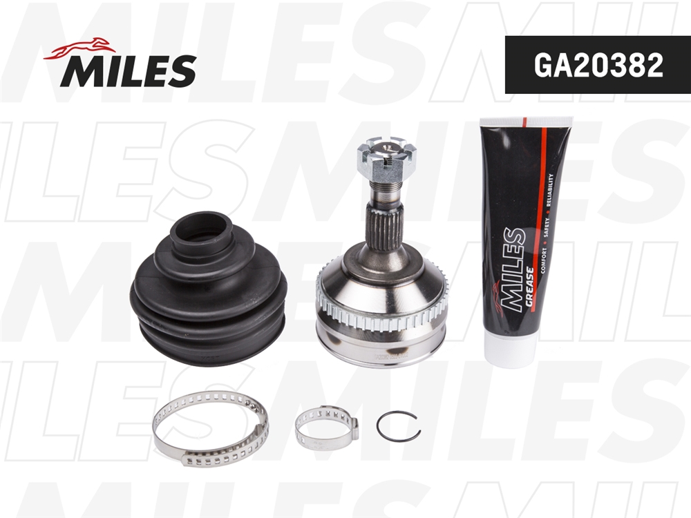 MILES GA20382 ШРУС наружный PEUGEOT 406 2.0-3.0 96-04 (с ABS) (SKF VKJA5347) GA20382