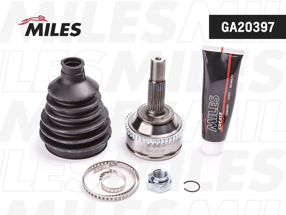 MILES GA20397 ШРУС наружный RENAULT MEGANE 1.4-2.0 96- (с ABS) (SKF VKJA5334) GA20397