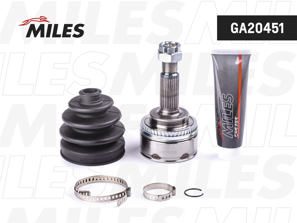 MILES GA20451 ШРУС TOYOTA AVENSIS T220/AURIS E150 1.3VVTI-2.0TD 97-13 нар. +ABS