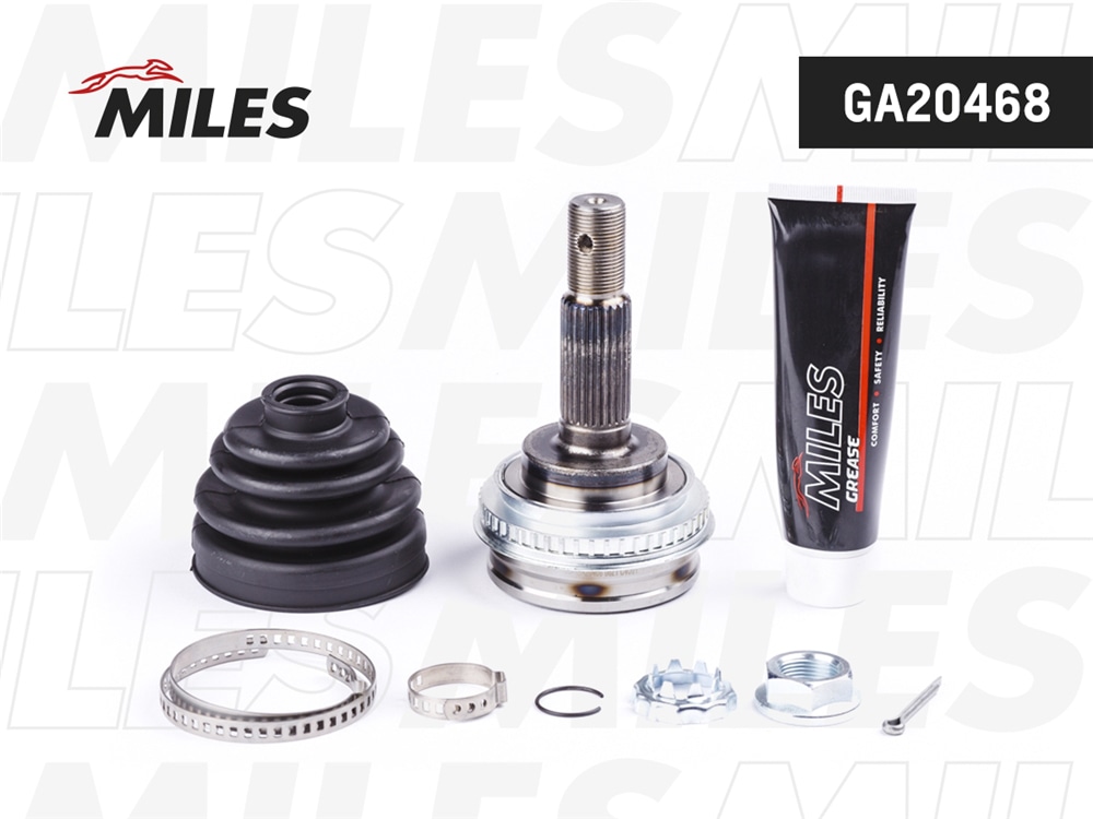 MILES GA20468 ШРУС наружный TOYOTA CARINA E/COROLLA/CELICA/CARINA II 1.3-1.8 87-00 (с ABS) (GSP 859006) GA20468