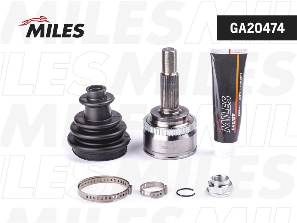 MILES GA20474 ШРУС наружный TOYOTA COROLLA 1.4/1.6 02- (GKN 304693) GA20474