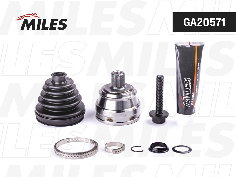 MILES GA20571 СНЯТ С ПР-ВА ШРУС AUDI 80 1.6-2.0 86-96 (GKN 301951) GA20571