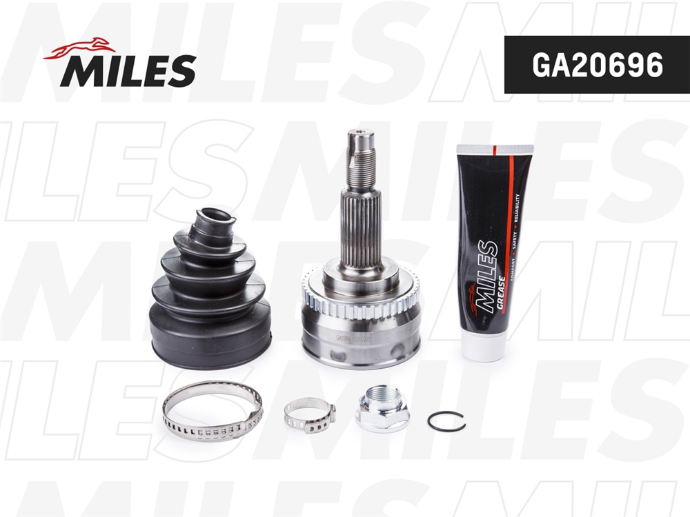 MILES GA20696 ШРУС наружный NISSAN MAXIMA/CEFIRO IV A33 2.0 98-06 (с ABS) (GSP 841187) GA20696