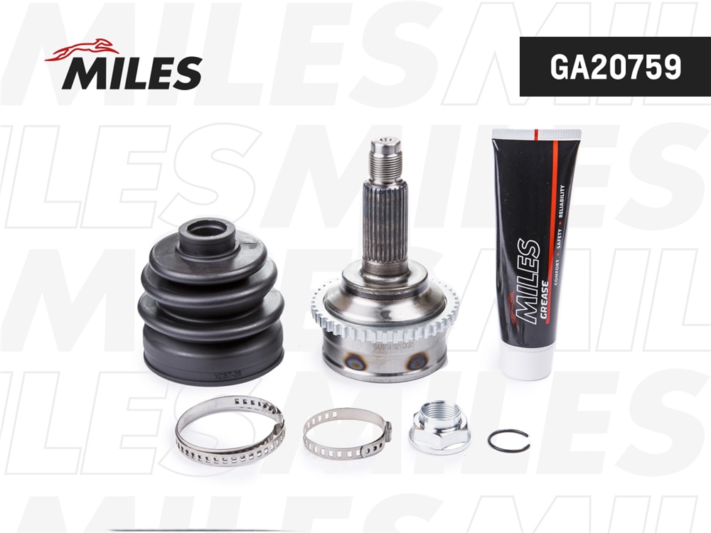 MILES GA20759 ШРУС наружный АКПП ABS Mazda 626 GF 1.8/2.0 97 (GKN 305460) GA20759
