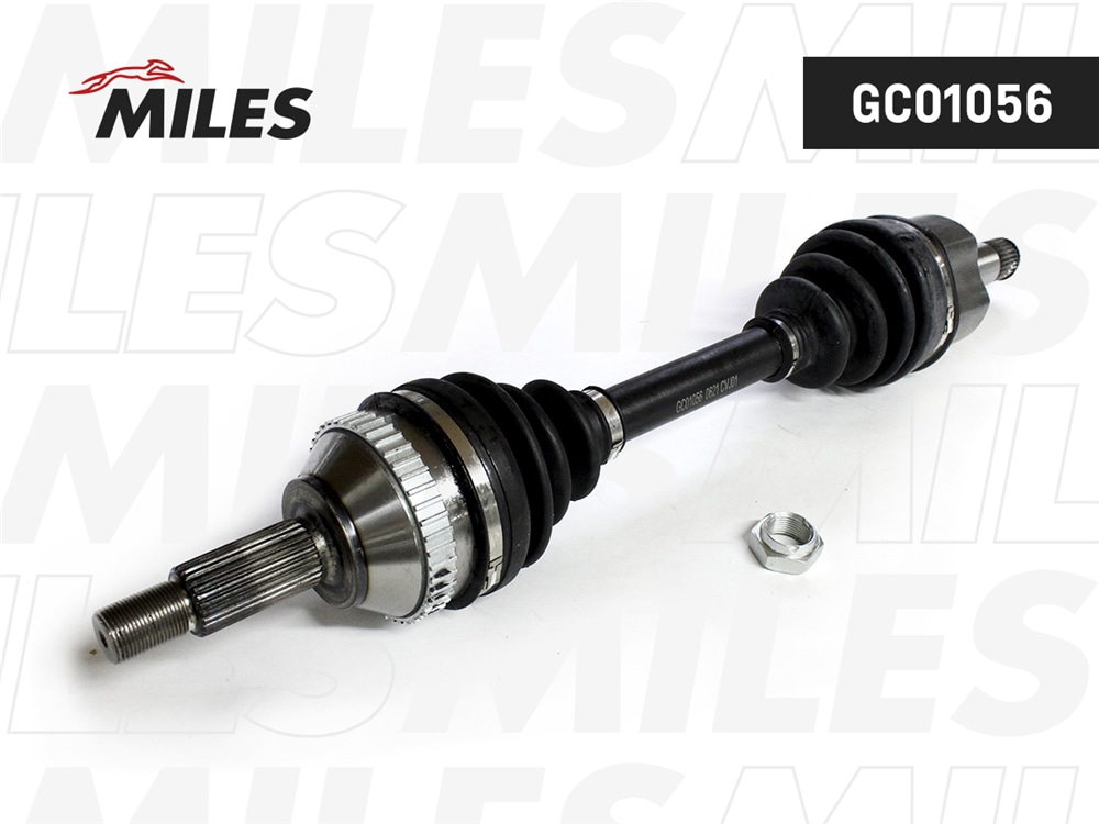 MILES GC01056 Привод в сборе левый FORD MONDEO 1.6-2.5 93-00 (ABS) (GKN 302400) GC01056