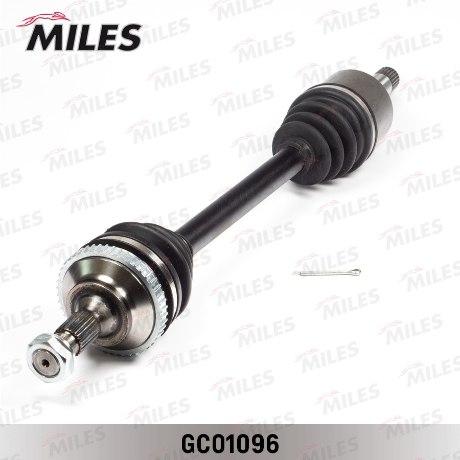 MILES GC01096 Привод в сборе левый PEUGEOT 406 1.6-2.0 95-04 (ABS) (GKN 303488) GC01096