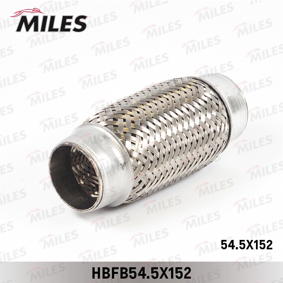 MILES HBFB545X152 Труба гофрированная (гофра) внутренним плетением 54.5X152 (BOSAL 265-329) HBFB54.5X152