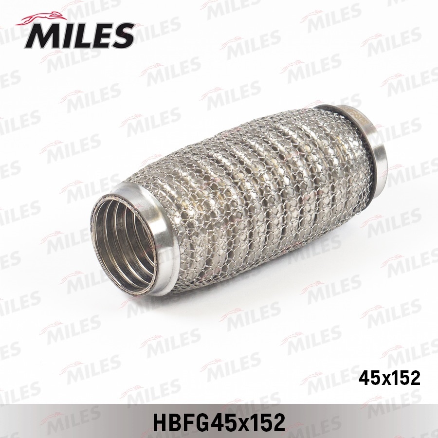 MILES HBFG45X152 Труба гофрированная универсальная 45X152 усиленная с кольцевым плетением