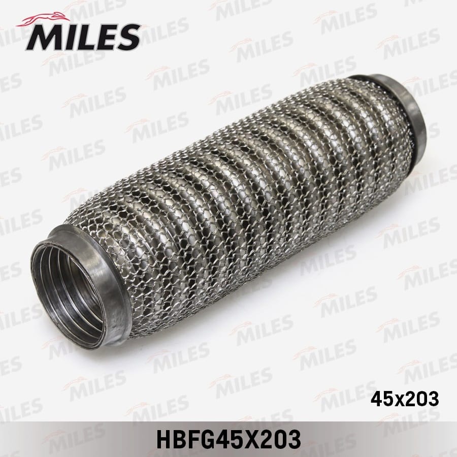 MILES HBFG45X203 Труба гофрированная с кольцевым плетением и внутр. металлорукавом 45X203
