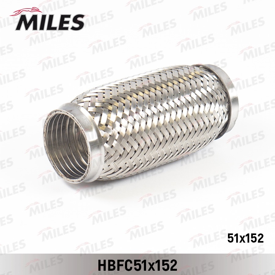 MILES HBFG51X152 Труба гофрированная (гофра) кольцевым плетением и металлорукавом 51X152 HBFG51X152