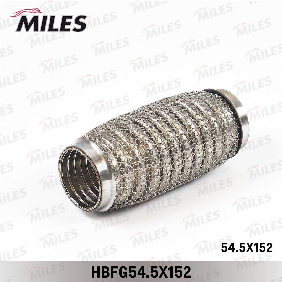 MILES HBFG545X152 Труба гофрированная универсальная 54.5X152 усиленная с кольцевым плетением
