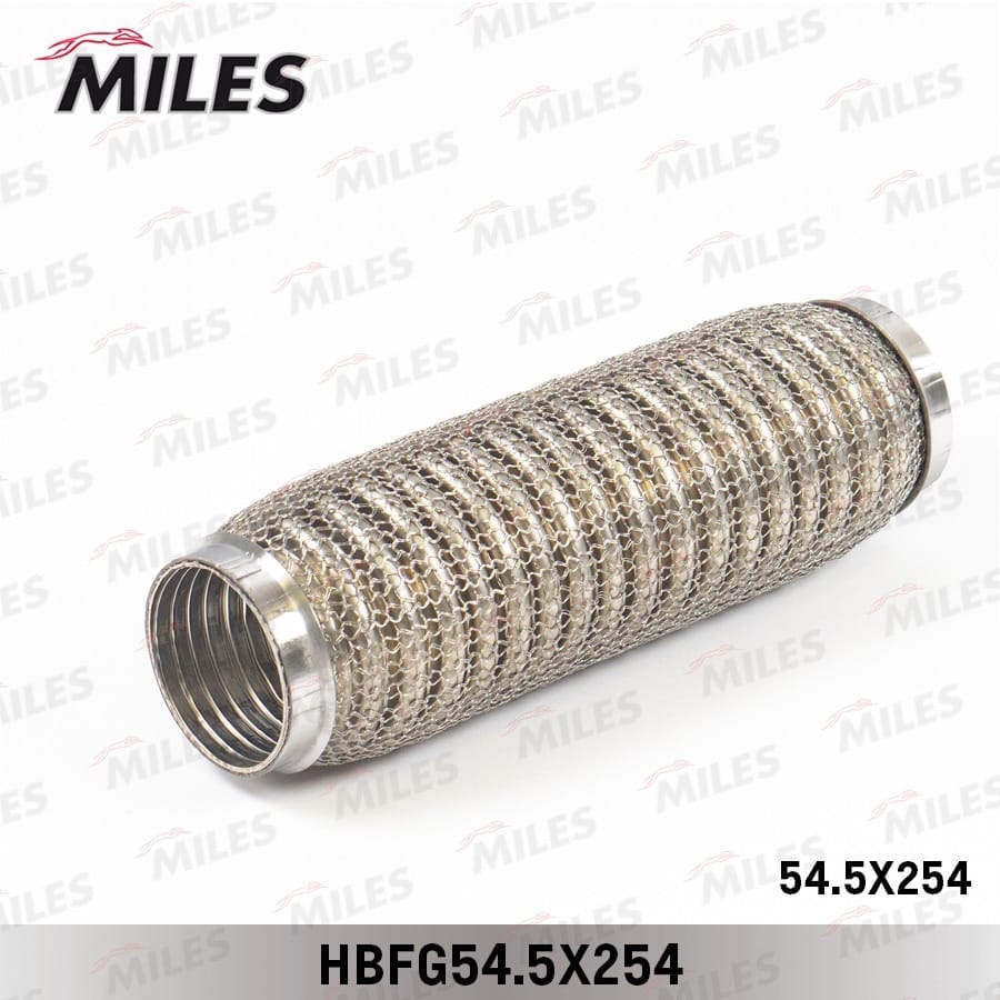 MILES HBFG545X254 Труба гофрированная с кольцевым плетением и внутр. металлорукавом 54.5X254