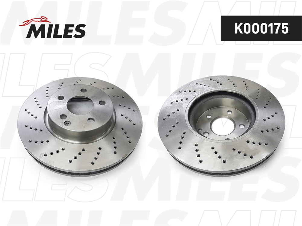 MILES K000175 Диск тормозной MB W204 07-/W212 09- SPORT пер. D 322мм.