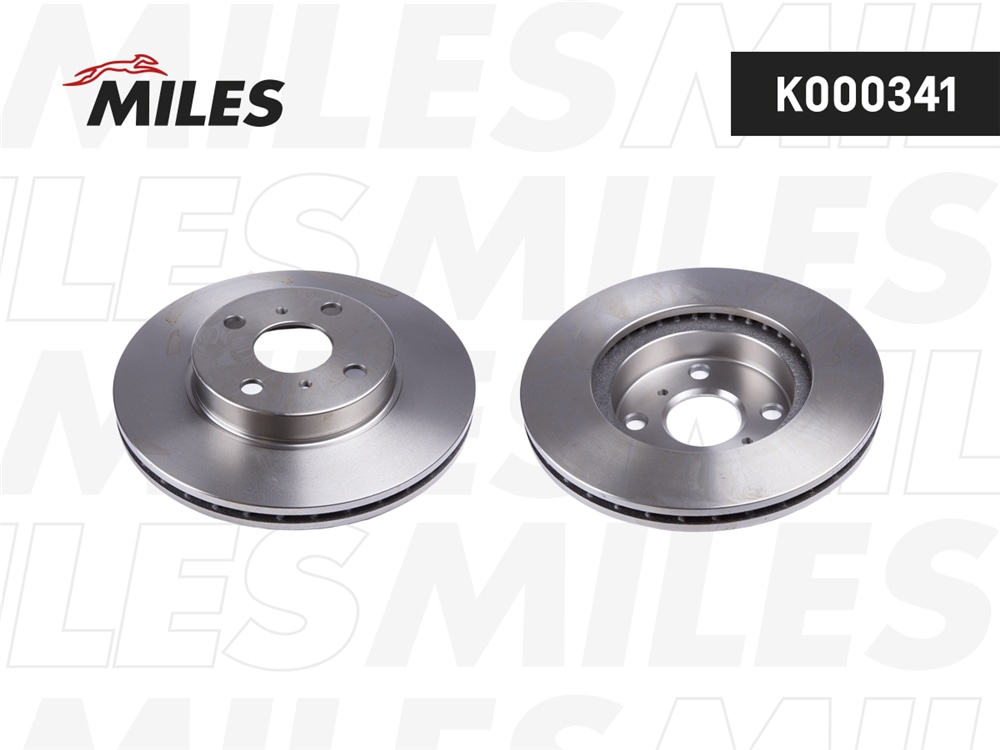 MILES K000341 Диск тормозной TOYOTA COROLLA 1.3-2.0 92-02 пер. D 255мм.