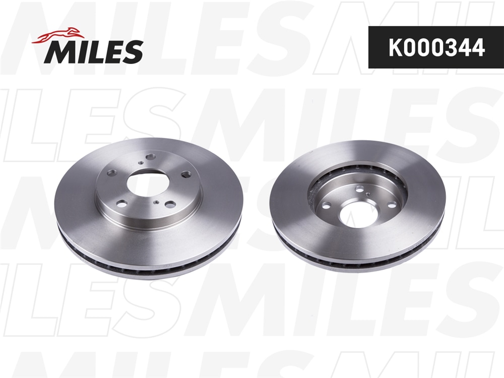 MILES K000344 Диск тормозной TOYOTA AVENSIS 01-/CAMRY 91-01/PREVIA 00- пер.вент.D 275мм.